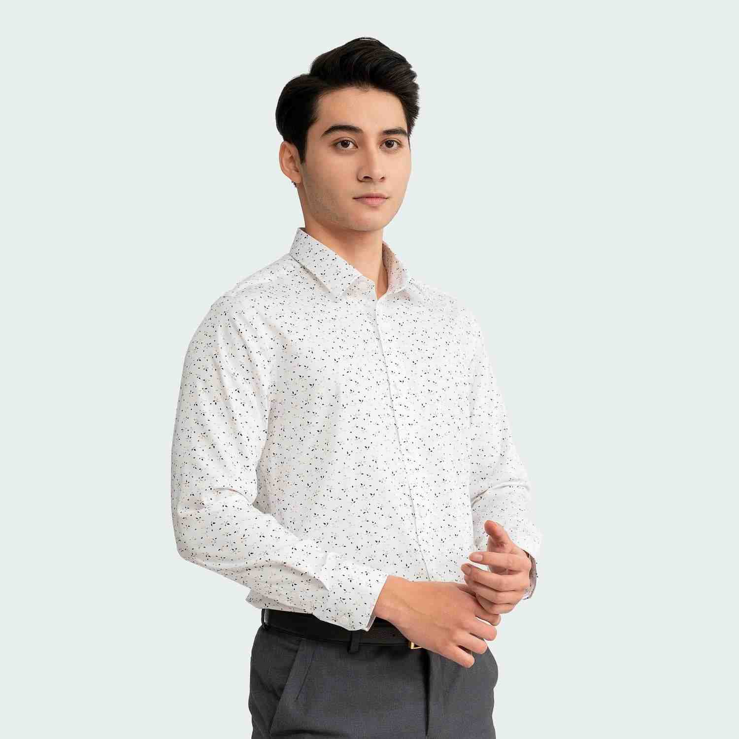 Aristino áo sơ mi họa tiết nam, slim fit – Sự kết hợp hoàn hảo giữa chất và phong cách