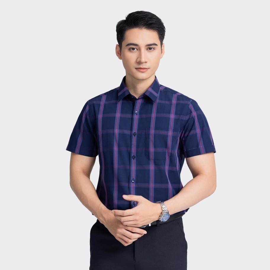 Aristino áo sơ mi nam kẻ đỏ - Phong cách lịch lãm, chất lượng vượt trội.