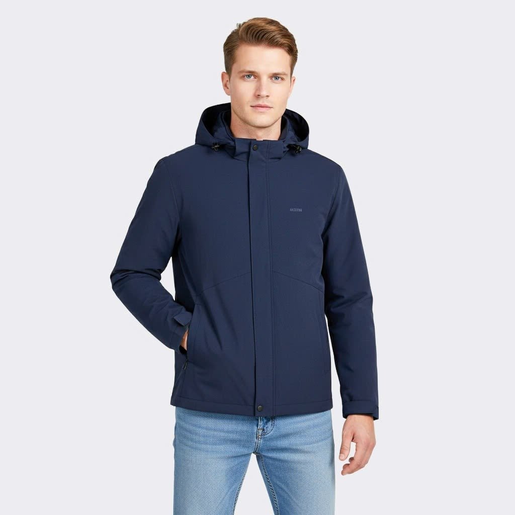 Aristino Regular Fit: Áo Khoác Gió Xanh Tím Than, Thiết Kế Chuyên Nghiệp