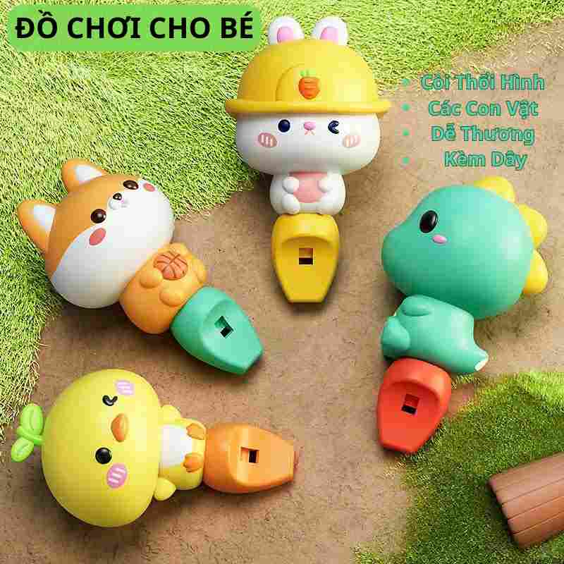 Còi thổi hình thú đáng yêu 89089 - Mua ngay để bé có những giờ phút vui vẻ!