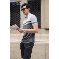 Đẳng cấp thời trang tối giản cùng áo thun nam cotton xám trắng TC167