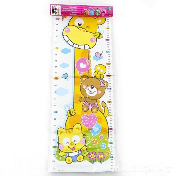 Decal dán tường đo chiều cao - Giải pháp thông minh, tiết kiệm không gian cho phòng bé
