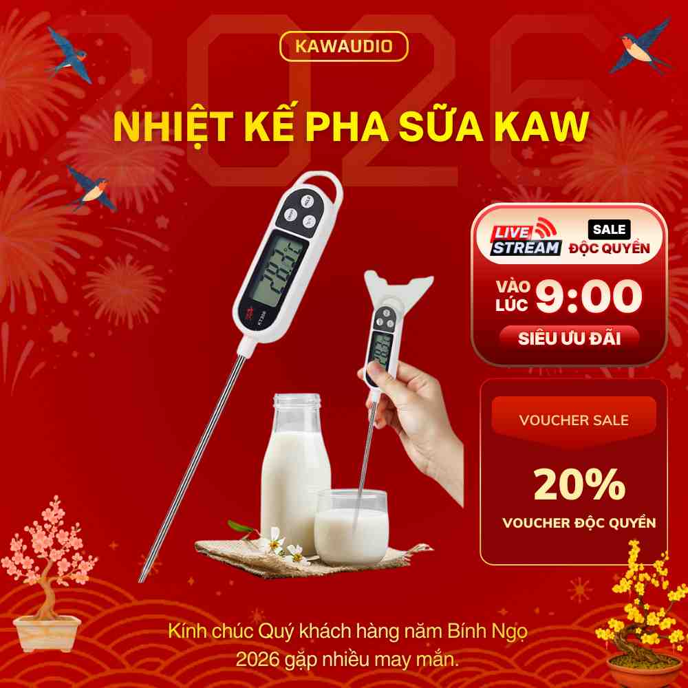 Kaw: Nhiệt kế điện tử - An toàn, chính xác, bảo hành 12 tháng