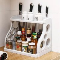 Kệ gia vị 2 tầng chữ B, giải pháp lưu trữ gia vị tiện lợi, bền bỉ và đáng tin cậy