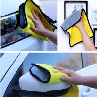 Khăn lau đa năng microfiber 2 mặt vàng xám: Giải pháp vệ sinh thông minh, tiện lợi