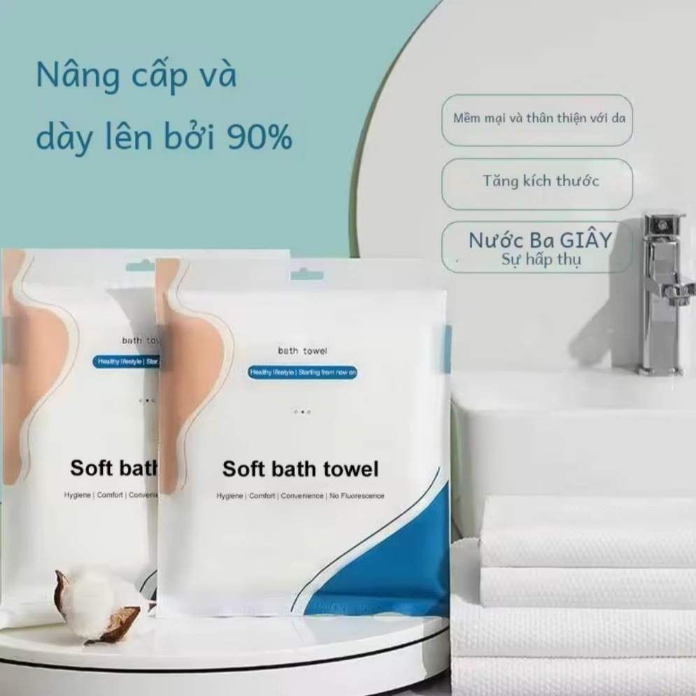 Khăn tắm nén du lịch: Mềm mại, an toàn, thấm hút nhanh, dùng một lần tiện lợi