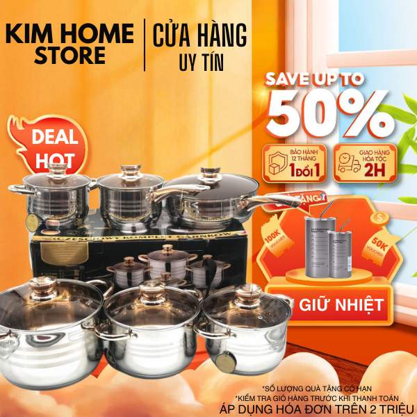 Nồi Inox Đức 5 Đáy Cao Cấp: Nâng Tầm Bếp, Thỏa Mãn Nấu Ăn