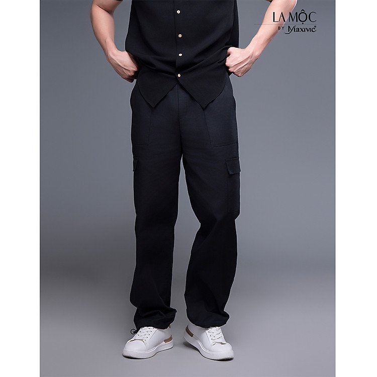 Quần kaki đen nam túi hộp, lựa chọn thông minh cho tủ đồ nam giới.