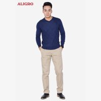 Quần kaki nam ALIGRO ALGK014 màu be dáng slimfit chất liệu kaki mềm mịn cao cấp mới