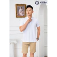 Quần short kaki nam ALIGRO dáng basic, màu be, phù hợp nhiều hoạt động.