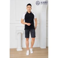 Quần short nam ALIGRO dáng basic: Kaki chất lượng, giá cả hợp lý, dễ phối đồ.