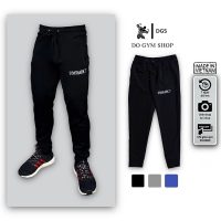 Quần thun dài tập gym nam DOGYMSHOP logo thêu tinh xảo chất liệu poly co giãn 4 chiều