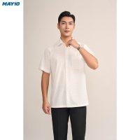Sơ mi nam cộc tay May10 RegularFit - Mã 010124195ONGB AH387, ưu đãi hấp dẫn.