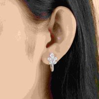 Bông tai bạc PNJSilver đính đá, khẳng định vẻ đẹp thanh lịch, tinh tế