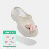 Clog MULE CHIC Limax đế cao trắng kem: Nhanh tay sở hữu ngay hôm nay!