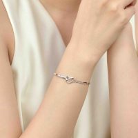 Kind Heart: Vòng tay vàng trắng 14K PNJ - Vẻ đẹp tinh khôi, thuần khiết