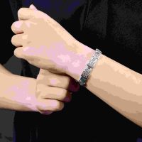 Lắc tay nam kim tiền Vàng trắng 10K MANCODE: Vẻ đẹp trường tồn, đẳng cấp mãi mãi