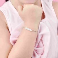 Lắc tay PNJ vàng trắng 10K, Cinnamoroll, thiết kế độc đáo, tôn lên vẻ đẹp tự nhiên