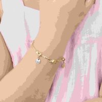 Lắc tay vàng 41,6% PNJ đính đá ECZ, khẳng định phong cách thời trang