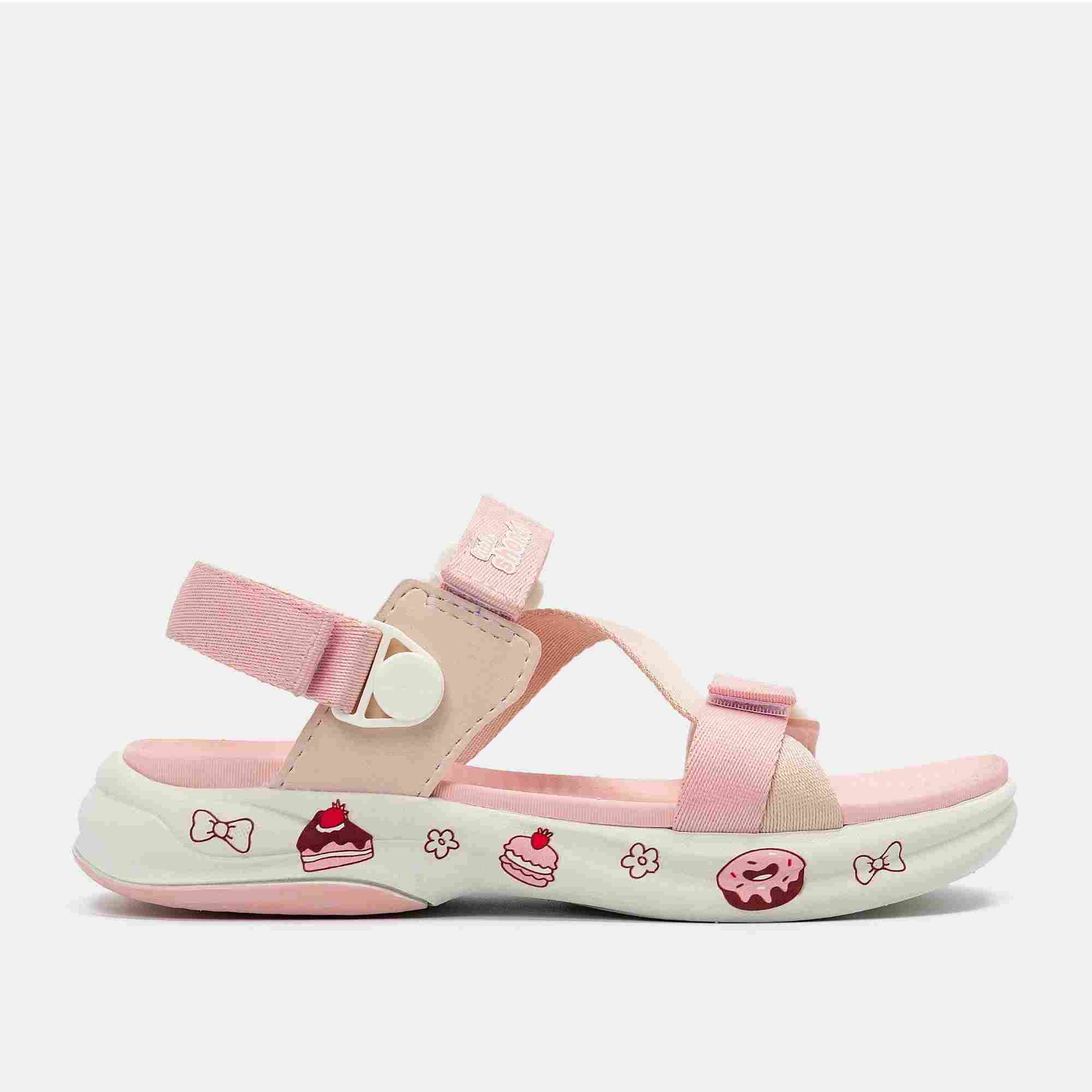 Little 8 Sandal hồng quai xoay - Lựa chọn hoàn hảo cho mùa hè năng động.