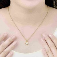 Mặt dây chuyền vàng 14K PNJ đá ECZ: Món trang sức không thể thiếu trong bộ sưu tập