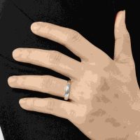 Nhẫn Cưới Vàng Trắng 10K PNJ Disney Cinderella - Tình yêu đích thực, trọn vẹn