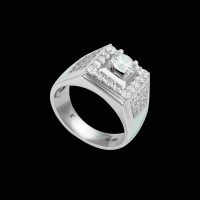 Nhẫn nam vàng trắng 10K MANCODE - Phong cách, chất lượng và đẳng cấp