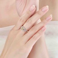 Nhẫn vàng trắng 10K PNJ Magnétique Citrine: Sự lựa chọn hoàn hảo cho bạn