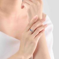 Nhẫn vàng trắng 10K PNJ: Tự tin tỏa sáng với vẻ đẹp rạng ngời của Sapphire