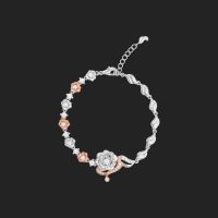 PNJ Audax Rosa: Lắc tay vàng hồng đính đá, món quà hoàn hảo