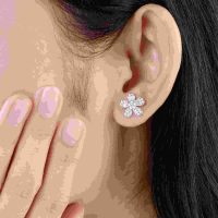 PNJSilver: Bông tai bạc đính đá, khẳng định vẻ đẹp thanh lịch dịu dàng