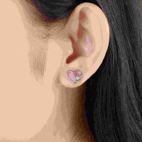 PNJSilver: Bông tai bạc đính đá, vẻ đẹp tinh tế đến từng chi tiết