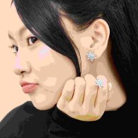 STYLE By PNJ: Bông tai bạc đính đá - Nét đẹp vượt trội, khẳng định đẳng cấp