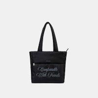 Túi tote phao đen slogan: Phong cách, tiện dụng và bền bỉ